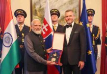 PM Modi Receives Slovakia’s Highest State Honour