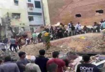 Delhi Building Collapse: Several Feared Trapped, Rescue Operation Underway Building